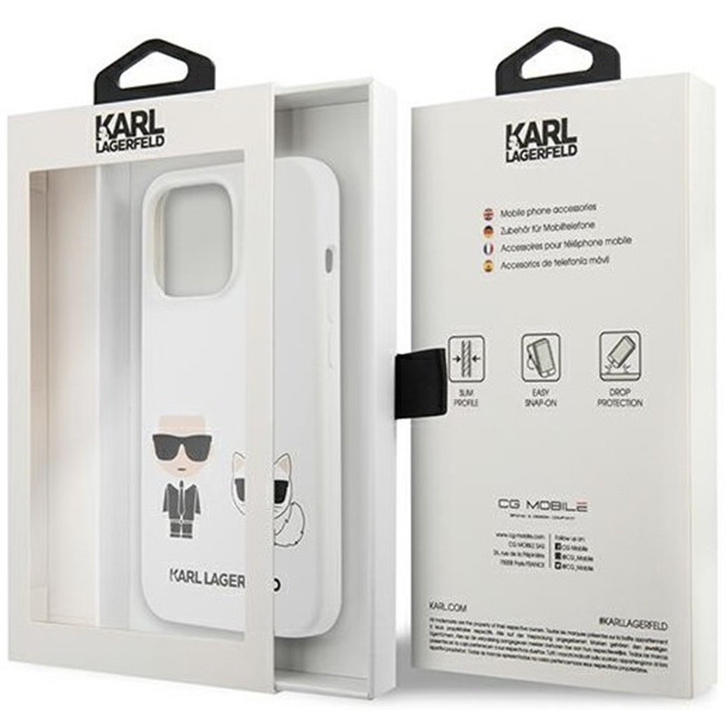 Etui Karl Lagerfeld Pour Iphone 13 Pro (6.1") Blanc