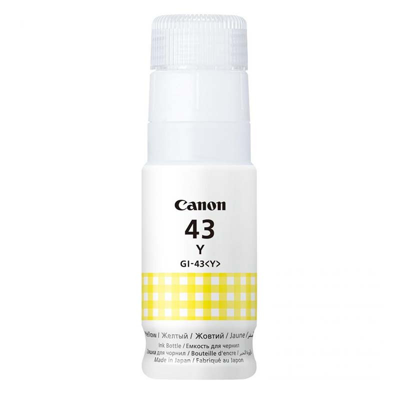 Bouteille D'encre Originale Canon G-640 Jaune (GI-43J)