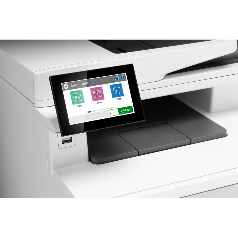 Imprimante LaserJet HP M480f Multifonction Blanc Couleur (3QA55A)