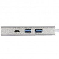 Adaptateur HAMA USB-C 2*USB-A + 1*USB-C + 1*RJ45 Blanc