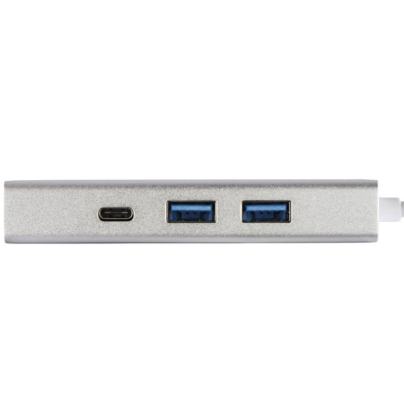 Adaptateur HAMA USB-C 2*USB-A + 1*USB-C + 1*RJ45 Blanc