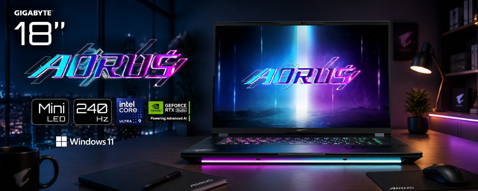 💻 Gigabyte Aorus Master 16 AM6H BZH – Ultra 9, RTX 5090, OLED 240Hz au meilleur prix en Tunisie