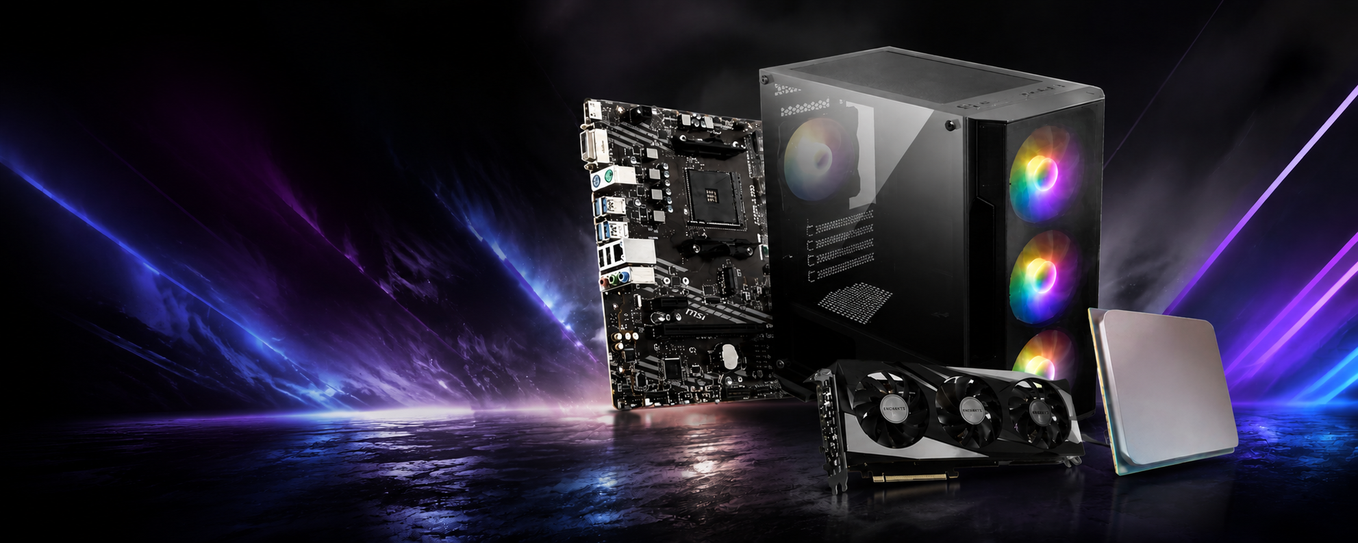 🖥️ Pc Gamer Apex R517 – Ryzen 5 5500, Radeon RX 7600, 16Go RAM, SSD 512Go au meilleur prix en Tunisie