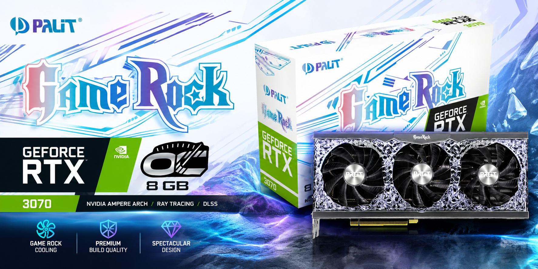 🎮 Carte Graphique Palit GeForce RTX 3070 8Go GDDR6 – Performance Gaming 4K et RGB au meilleur prix en Tunisie