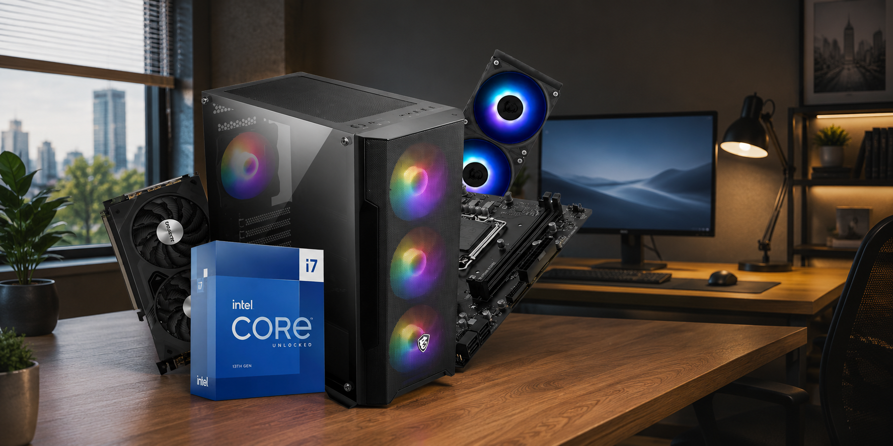 🖥️ Pc de Bureau Gamer Max 711 – i7-13700K, RTX 4060, 16Go RAM, SSD 1To au meilleur prix en Tunisie